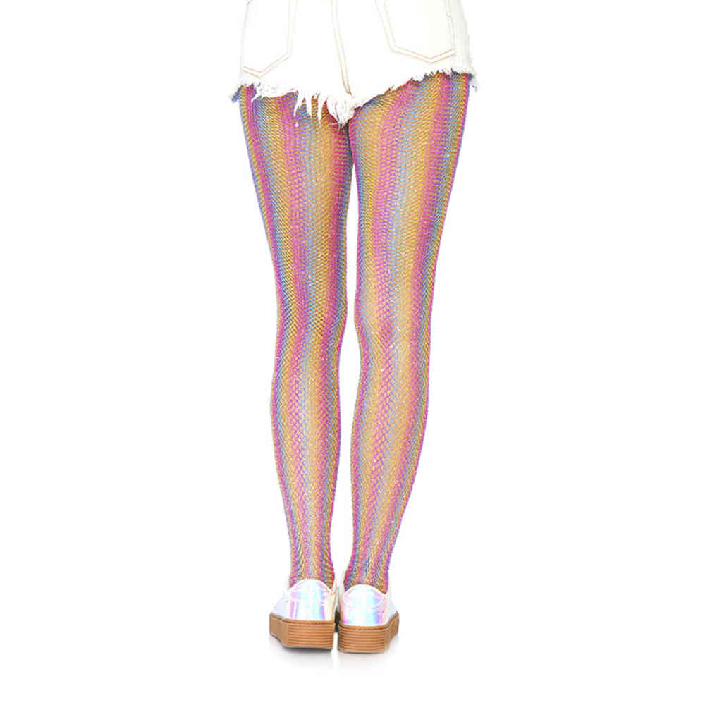 Leg Avenue - Lurex Rainbow Collants résille - Arc En Ciel